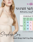 STRAPLESS BRA (SmartSize) เสื้อชั้นใน 1/2 Cup ไร้โครง ถอดสายบ่า (DB35200) ราคาปกติ 990.-