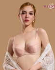 New Bra Limited S-Fit เสื้อชั้นใน 4/5 Cup เสริมโครง เต้าปั๊มซิมเลส Push Up(DB91407) ราคาปกติ 890.-