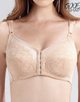 WIENNA (BigSize 80-90) เสื้อชั้นใน Full Cup ไร้โครง แบบตะขอหน้า (DB47108) Wiennashop