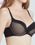 WIENNA เสื้อชั้นใน 4/5 Cup เสริมโครง เต้าโมล Push Up (DB22412) Wiennashop