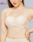 STRAPLESS BRA (BigSize 85-90) เสื้อชั้นใน 1/2 Cup ซ่อนโครง ถอดสายบ่า (DB31209) ราคาปกติ 1,100.-
