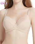 WIENNA (BigSize 85-90) เสื้อชั้นใน 4/5 Cup เสริมโครง เต้าโมลบาง (DB41499) Wiennashop