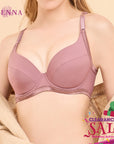 New Collection Bra Limited เสื้อชั้นใน 4/5 Cup เสริมโครง เต้าปั๊มซิมเลส Push Up(DB91403) ราคาปกติ 790.-