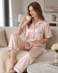 MUST TRY: SLEEPWEAR ชุดนอน PAJAMAS DN50275 ผ้าซาติน
