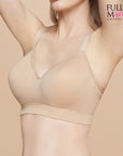 WIRELESS BRA (SmartSize) เสื้อชั้นใน คัพใหญ่ ไร้โครง แบบตะขอหลัง (NB45405) ราคาปกติ 1,090.-