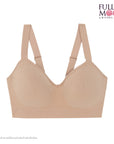 WIRELESS BRA (SmartSize) เสื้อชั้นใน คัพใหญ่ ไร้โครง แบบตะขอหลัง (NB45405) ราคาปกติ 1,090.-