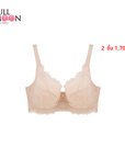 NEW WIENNA Fullmoon (FG cup) เสื้อชั้นใน 4/5 Cup เสริมโครง ซับไนล่อนบาง (NB94401) Wiennashop
