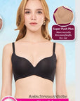 เสื้อชั้นใน 3/4 Cup เสริมโครง เต้าโมล Super Push-Plus (DB12800) ราคาปกติ 990.- Wiennashop