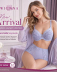 NEW WIENNA (BIGSIZE) เสื้อชั้นใน Full Cup เสริมโครง เต้าซับบาง (DB43108) Wiennashop