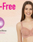 WIRE-FREE (BigSize 85-95) เสื้อชั้นใน Full Cup ไร้โครง เต้าซับบาง (DB45122) ราคาปกติ 1,250.- Wiennashop