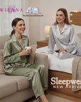 MUST TRY: SLEEPWEAR ชุดนอน PAJAMAS DN50274 ผ้าซาภWiennashop