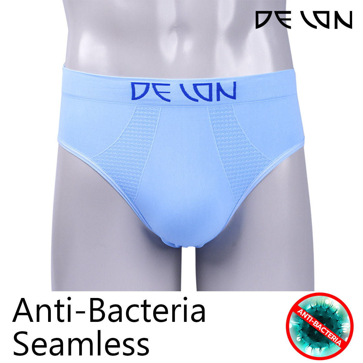 DELON (เดอล็อง) กางเกงในชาย seamless ทรง BIKINI Antibac  รุ่น  AU11001 Wiennashop
