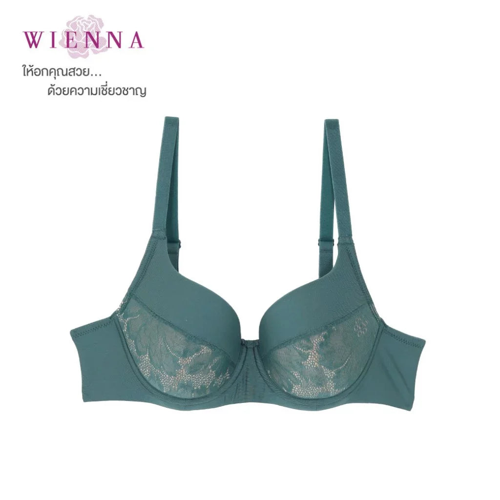 New Bra Limited S-Fit เสื้อชั้นใน 4/5 Cup เสริมโครง เต้าปั๊มซิมเลส Push Up(DB91407) ราคาปกติ 890.-