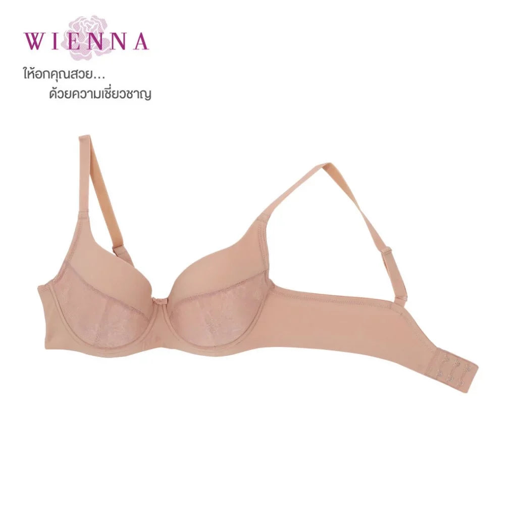 New Bra Limited S-Fit เสื้อชั้นใน 4/5 Cup เสริมโครง เต้าปั๊มซิมเลส Push Up(DB91407) ราคาปกติ 890.-