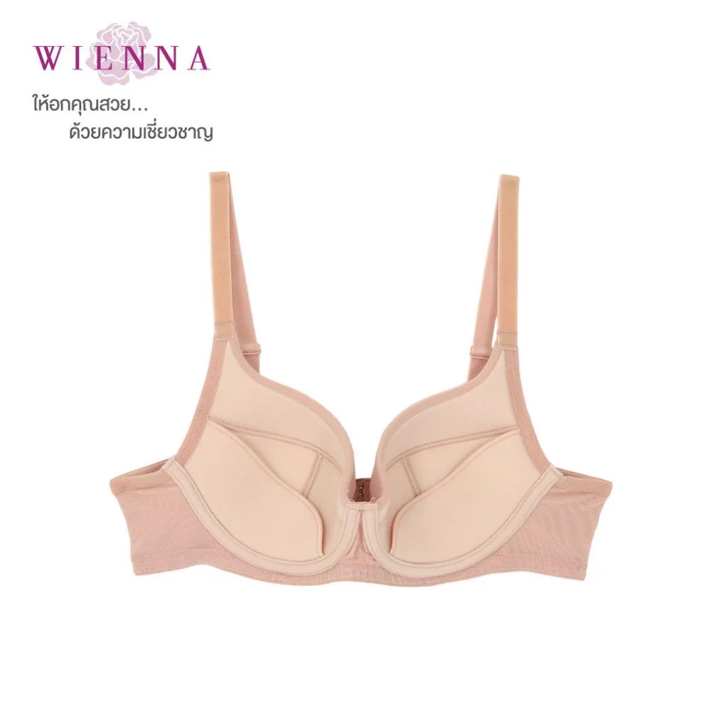 New Bra Limited S-Fit เสื้อชั้นใน 4/5 Cup เสริมโครง เต้าปั๊มซิมเลส Push Up(DB91407) ราคาปกติ 890.-