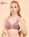 New Collection Bra Limited เสื้อชั้นใน 4/5 Cup เสริมโครง เต้าปั๊มซิมเลส Push Up(DB91403) ราคาปกติ 790.-