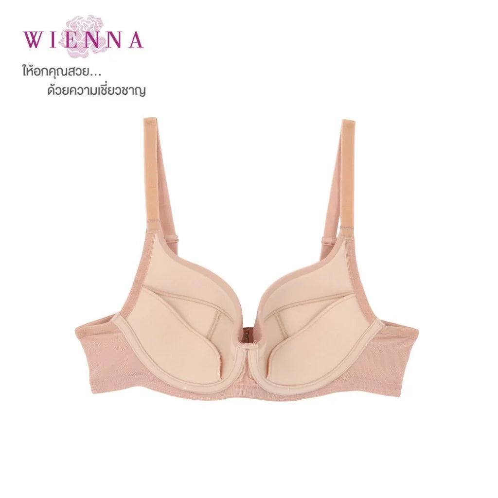 New Bra Limited S-Fit เสื้อชั้นใน 4/5 Cup เสริมโครง เต้าปั๊มซิมเลส Push Up(DB91407) ราคาปกติ 890.-