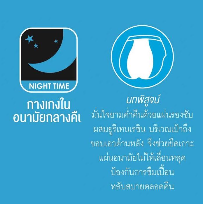 WIENNA PANTIES SANITARY กางเกงชั้นใน อนามัยกลางคืน แบบเต็มตัว ขอบเอวทอ (DU84026) Wiennashop