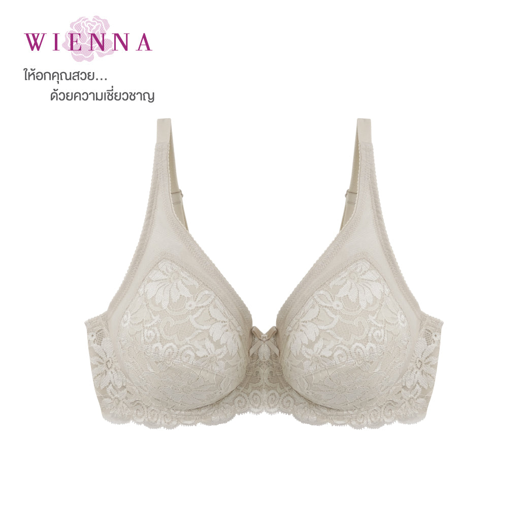 WIENNA เสื้อชั้นใน (BCDE85-95) Full Cup เสริมโครง เต้าซับบาง (DB23558) Wiennashop