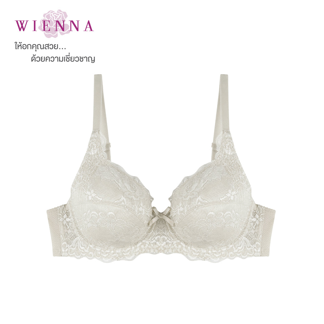 WIENNA เสื้อชั้นใน (BCDE75-80) Full Cup เสริมโครง เต้าซับบาง (DB23718) Wiennashop