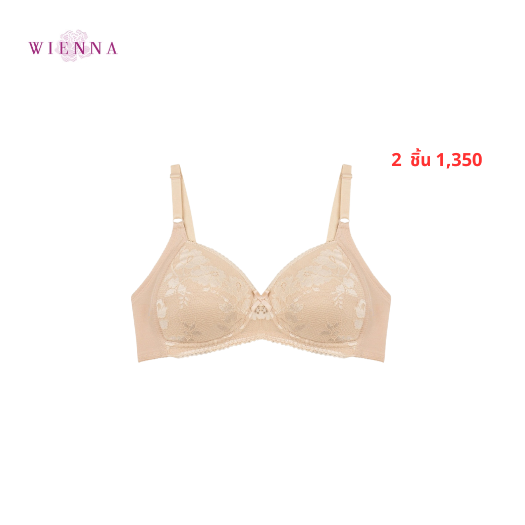 WIENNA เสื้อชั้นใน (AB75-80) Full Cup ไร้โครง เต้า Super Push Plus (DB16104) Wiennashop