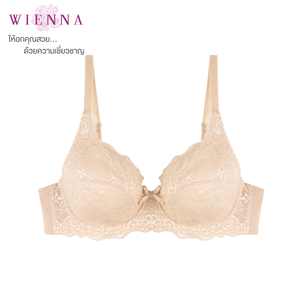 WIENNA เสื้อชั้นใน (BCDE75-80) Full Cup เสริมโครง เต้าซับบาง (DB23718) Wiennashop