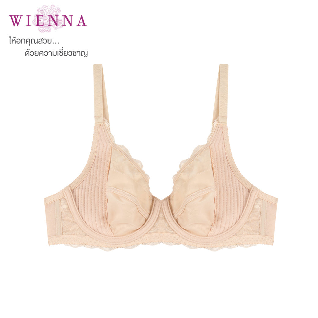 WIENNA เสื้อชั้นใน (BCDE75-80) Full Cup เสริมโครง เต้าซับบาง (DB23718) Wiennashop
