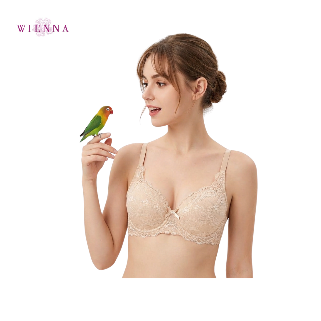 WIENNA เสื้อชั้นใน (BCDE75-80) Full Cup เสริมโครง เต้าซับบาง (DB23718) Wiennashop