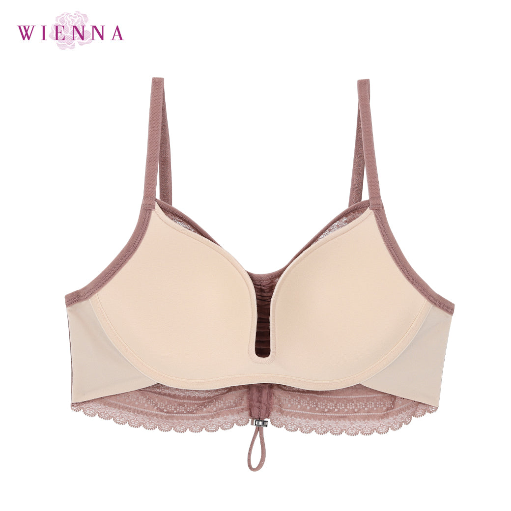 CLEARANCE SALE WIENNA (SmartSize M,L,E ABCD70-80) เสื้อชั้นใน 3/4 Cup ไร้โครง (DB26306)