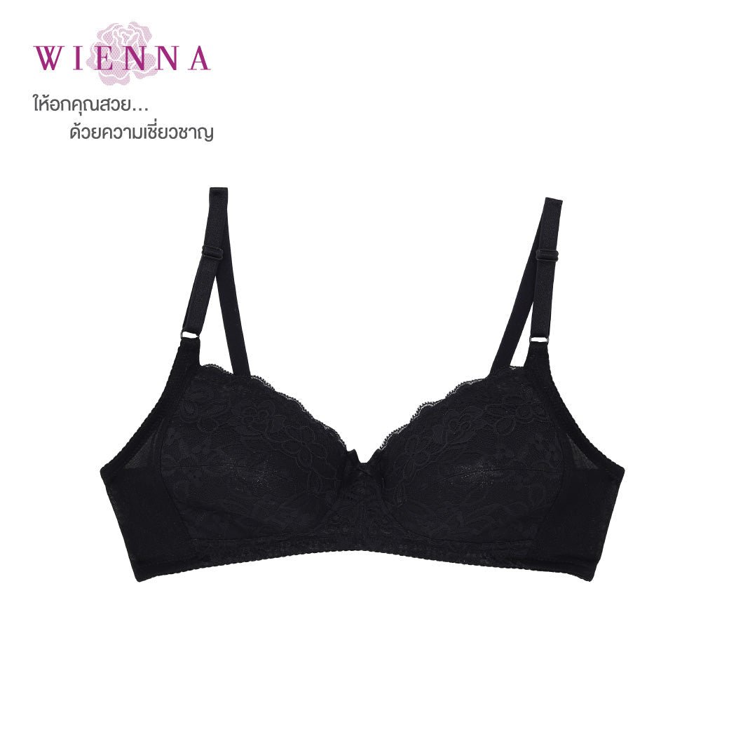 WIENNA เสื้อชั้นใน (ABC75) Full Cup ไร้โครง เต้าซับบาง (DB27102) Wiennashop