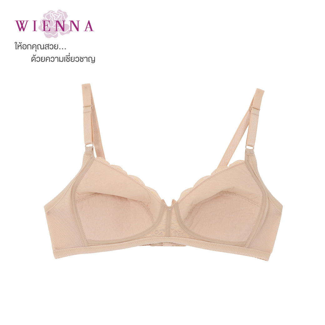 WIENNA เสื้อชั้นใน (ABC75) Full Cup ไร้โครง เต้าซับบาง (DB27102) Wiennashop