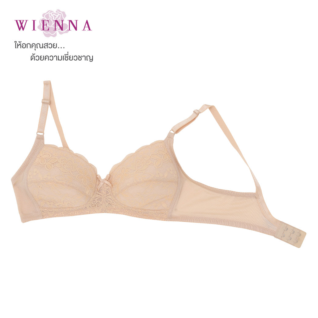 WIENNA เสื้อชั้นใน (ABC75) Full Cup ไร้โครง เต้าซับบาง (DB27102) Wiennashop