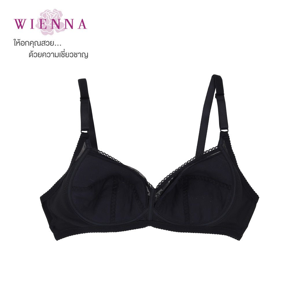 WIENNA เสื้อชั้นใน (BC75-80,D70) Full Cup ไร้โครง เต้าซับบาง (DB27111) Wiennashop