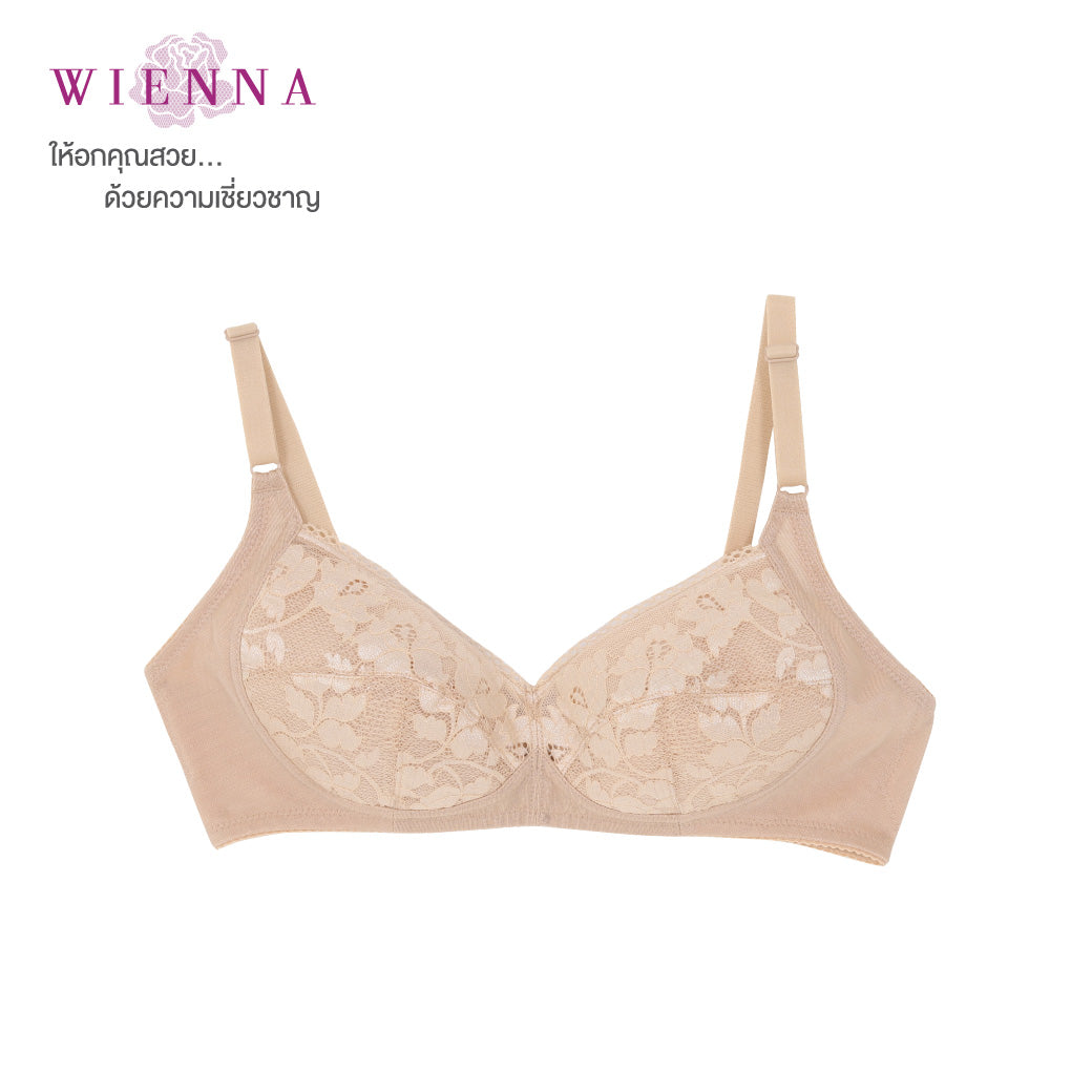 WIENNA เสื้อชั้นใน (BC75-80,D70) Full Cup ไร้โครง เต้าซับบาง (DB27111) Wiennashop