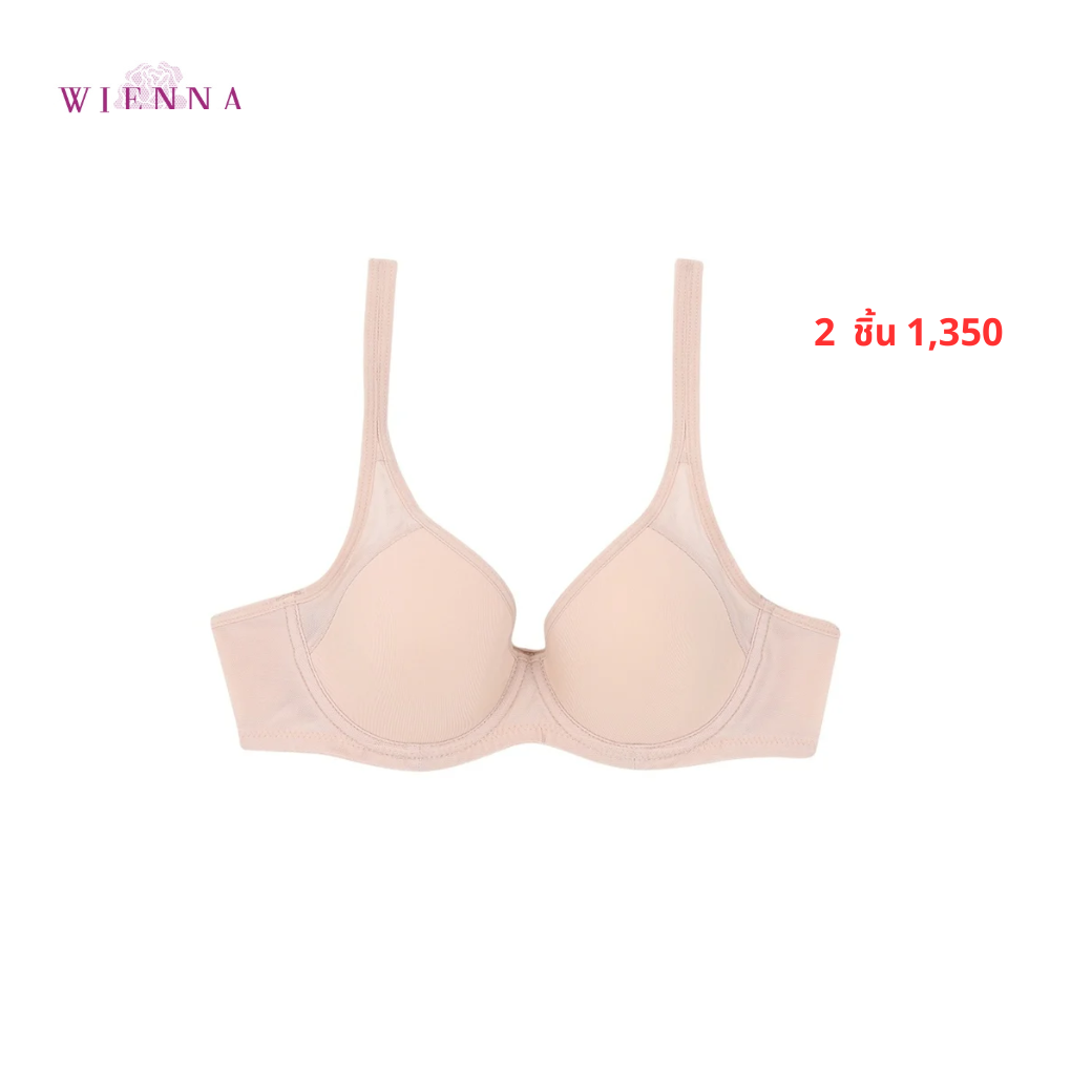 WIENNA เสื้อชั้นใน (AE75,BCD75-80) 4/5 Cup เสริมโครง เต้าโมลบาง (DB27291) Wiennashop