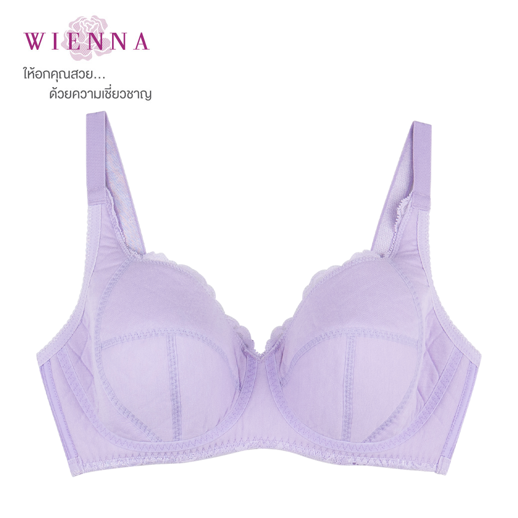 Clearance Sale WIENNA (E70) เสื้อชั้นใน 4/5 คัพ ไร้โครง เสริมบาง (DB27402)