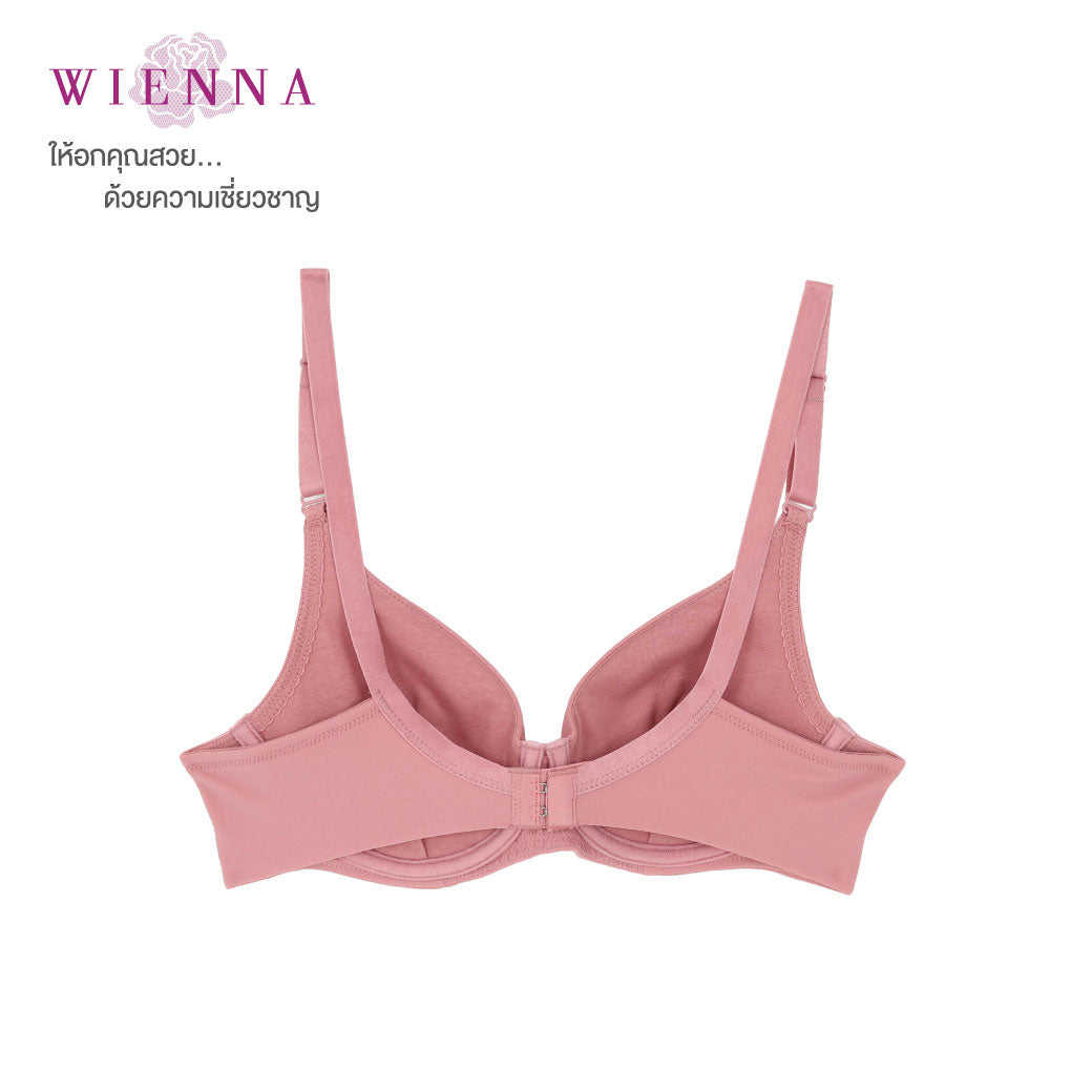 WIENNA เสื้อชั้นใน (AB75-80)  4/5 Cup เสริมโครง เต้าโมล Push Up (DB27626) Wiennashop