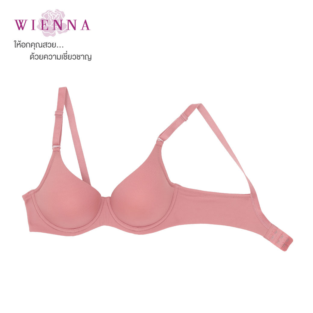 WIENNA เสื้อชั้นใน (AB75-80)  4/5 Cup เสริมโครง เต้าโมล Push Up (DB27626) Wiennashop