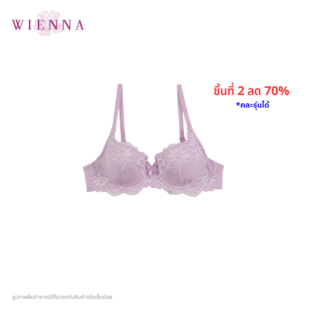 .WIENNA  เสื้อชั้นใน 3/4 Cup เสริมโครง เต้าเสริมบาง (BDB27796) Wiennashop