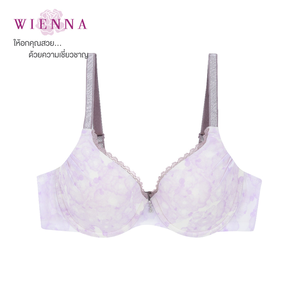 Clearance Sale WIENNA (CD70) เสื้อชั้นใน 4/5 คัพ เสริมโครง seamless บาง (DB31449)