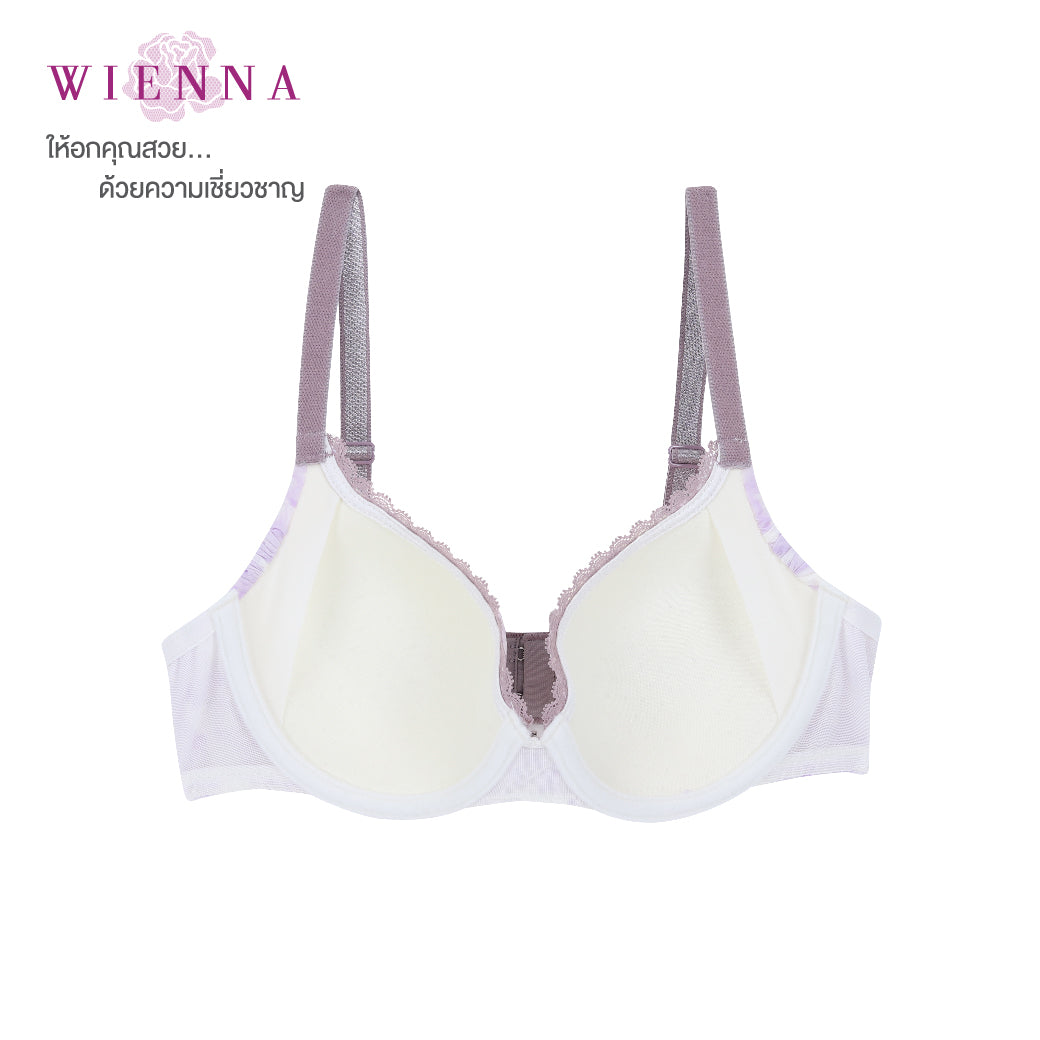 Clearance Sale WIENNA (CD70) เสื้อชั้นใน 4/5 คัพ เสริมโครง seamless บาง (DB31449)