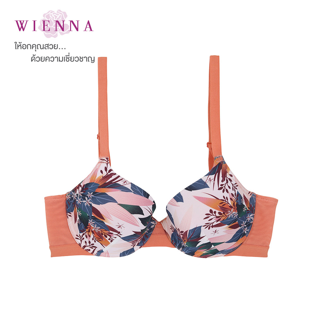 Clearance Sale WIENNA (D70) เสื้อชั้นใน 4/5 คัพ เสริมโครง seamless บาง (DB31454)
