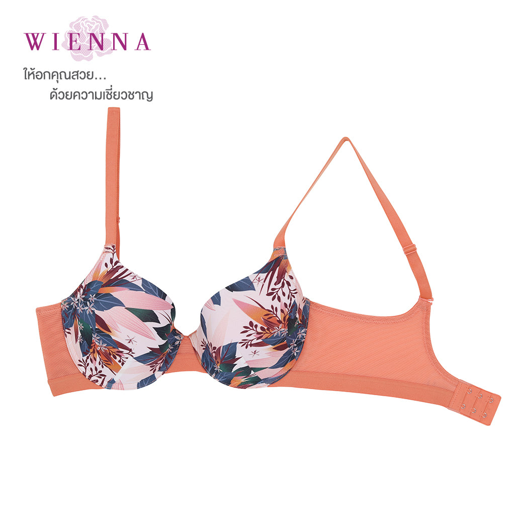 Clearance Sale WIENNA (D70) เสื้อชั้นใน 4/5 คัพ เสริมโครง seamless บาง (DB31454)