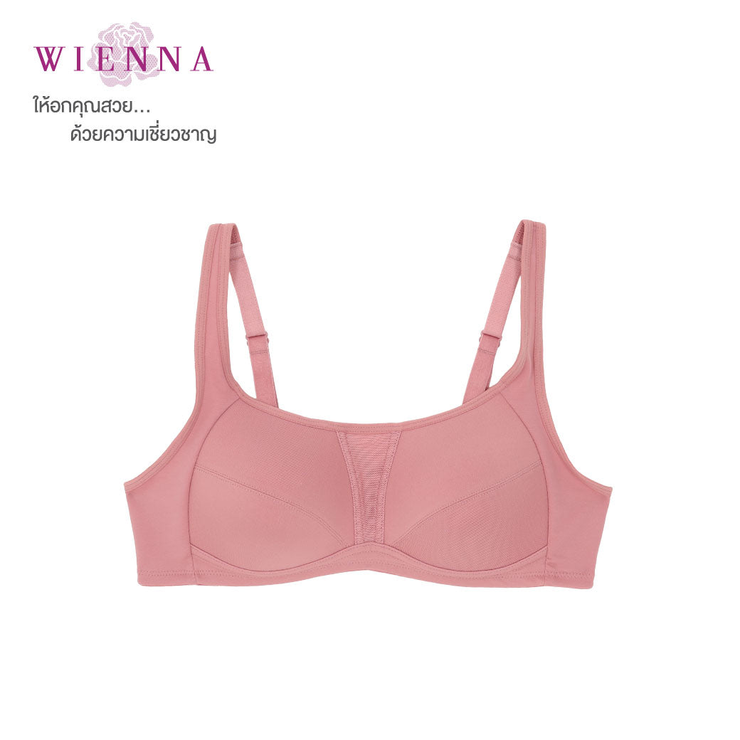 WIENNA ACTIVE WEAR เสื้อชั้นใน (BCDE75-80) Full Cup ไร้โครง เต้าโมลบาง (DB35101) Wiennashop