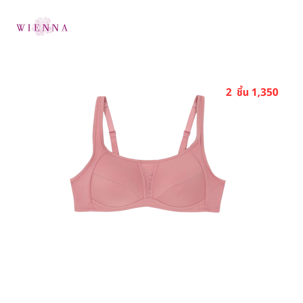 WIENNA ACTIVE WEAR เสื้อชั้นใน (BCDE75-80) Full Cup ไร้โครง เต้าโมลบาง (DB35101) Wiennashop