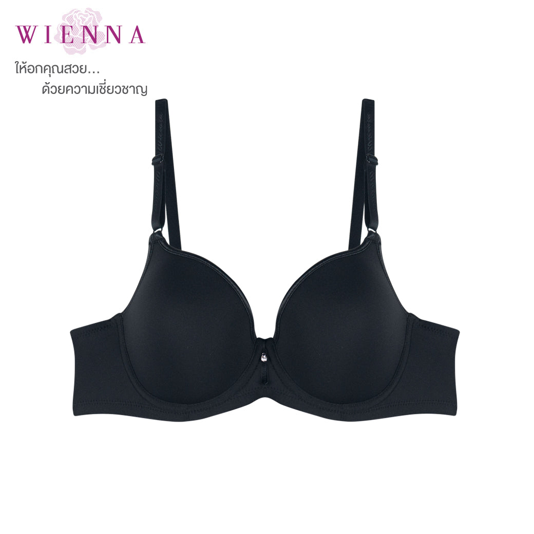 .WIENNA เสื้อชั้นใน (B80,D75-80,E75) 4/5 Cup เสริมโครง เต้าโมลบาง (BDB41422) Wiennashop