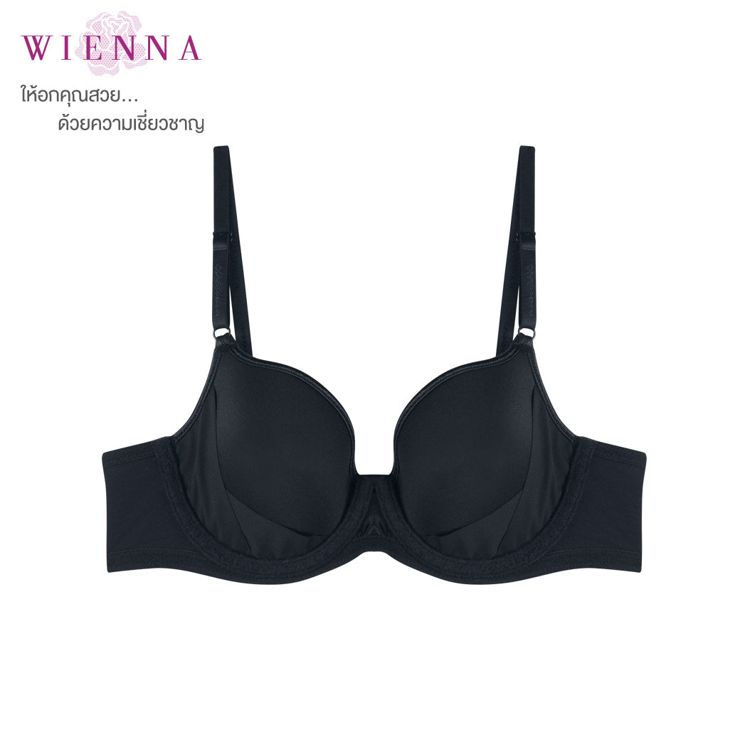 .WIENNA เสื้อชั้นใน (B80,D75-80,E75) 4/5 Cup เสริมโครง เต้าโมลบาง (BDB41422) Wiennashop