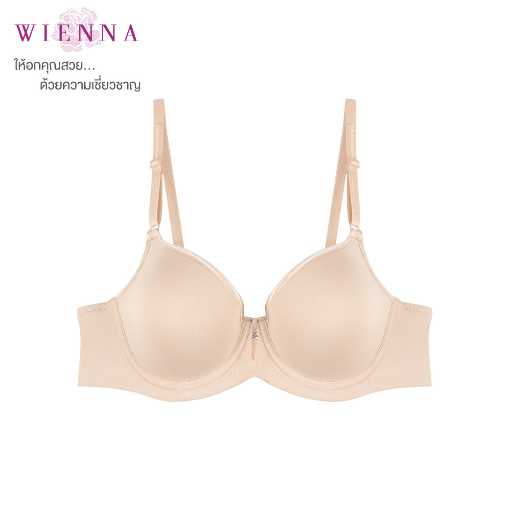 .WIENNA เสื้อชั้นใน (B80,D75-80,E75) 4/5 Cup เสริมโครง เต้าโมลบาง (BDB41422) Wiennashop