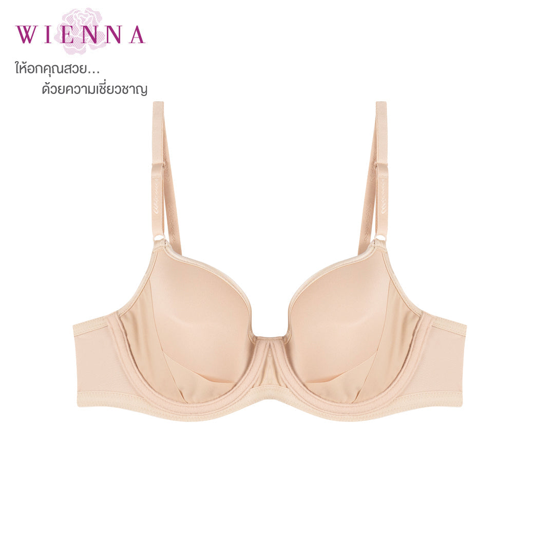 .WIENNA เสื้อชั้นใน (B80,D75-80,E75) 4/5 Cup เสริมโครง เต้าโมลบาง (BDB41422) Wiennashop