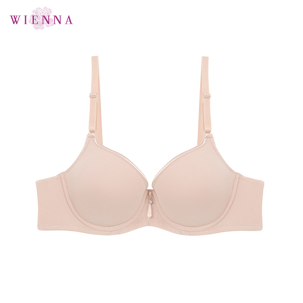 WIENNA เสื้อชั้นใน (B75) 4/5 Cup เสริมโครง เต้าโมลบาง (DB41423)